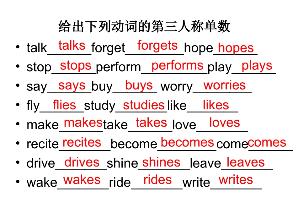 一般现在时练习题_第2页