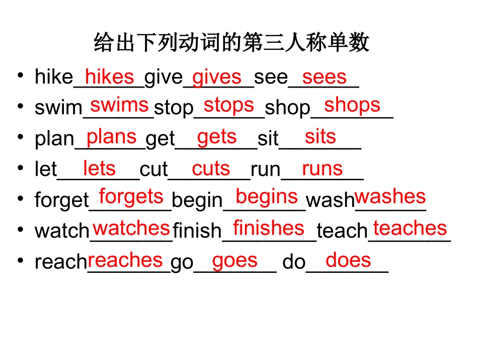 一般现在时练习题_第3页