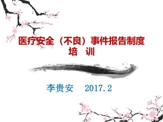 医疗安全不良事件培训