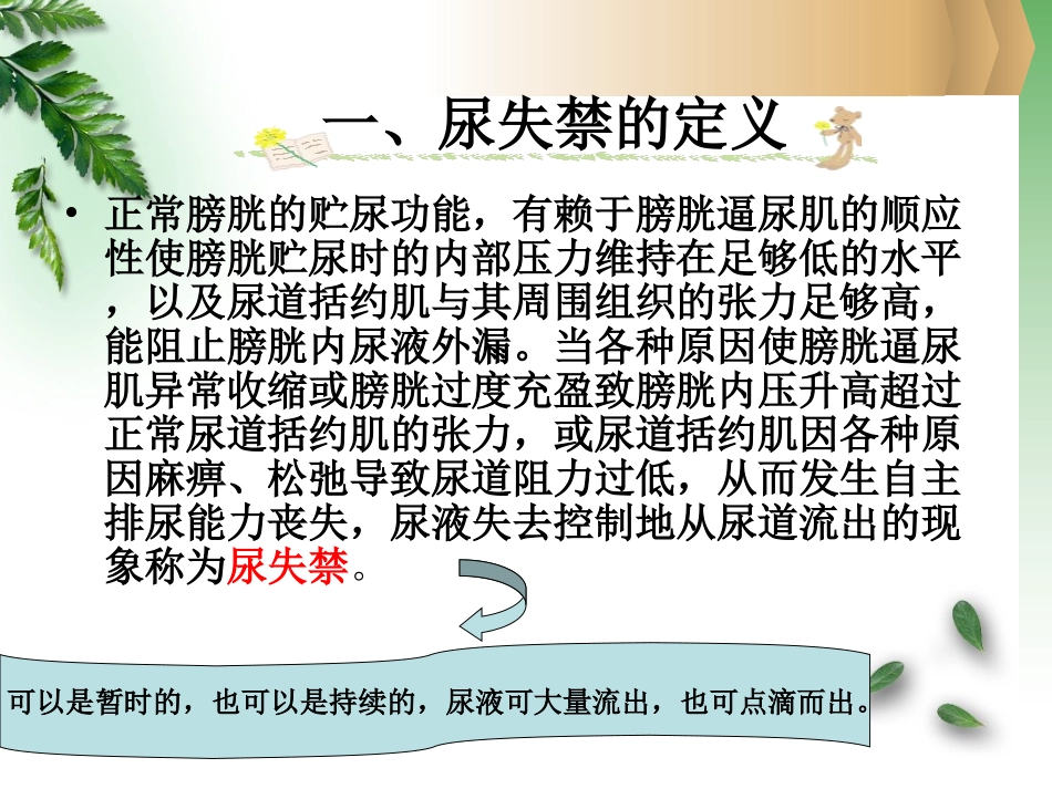 医学尿失禁课件_第2页