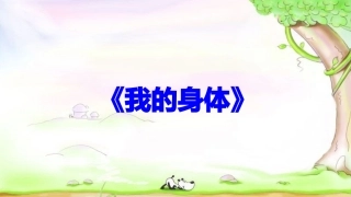 幼儿主题活动我的身体
