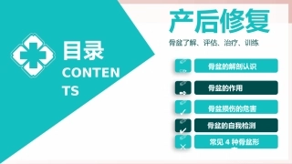 产后骨盆康复培训教学课件