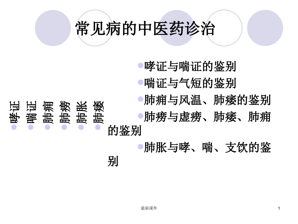 常见病的中医药诊治课件课件_第1页