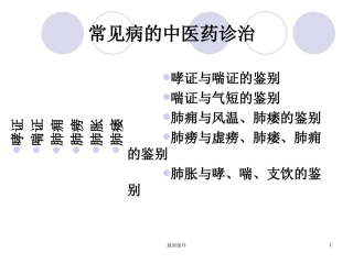 常见病的中医药诊治课件课件