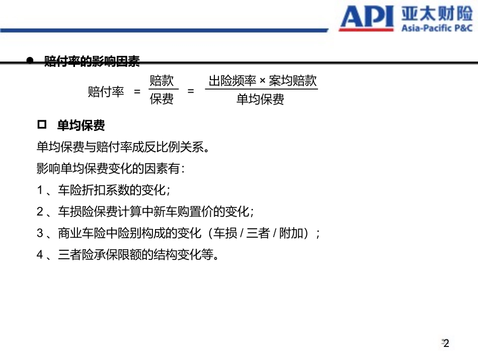 车险赔付率简介分解_第2页