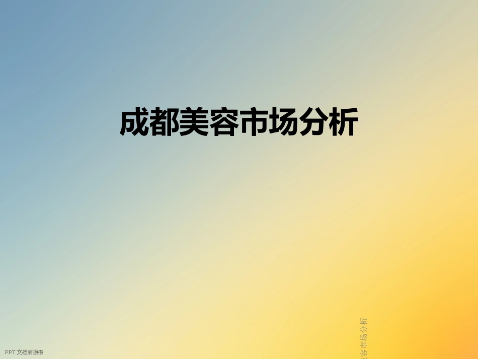 成都美容市场分析_第1页
