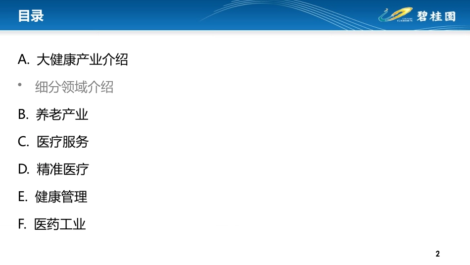 大健康产业宏观报告养老产业医疗服务精准医疗健康管理医药工业_第2页