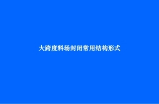 大跨度封闭结构的形式简介