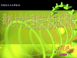 大学生理想信念调查报告