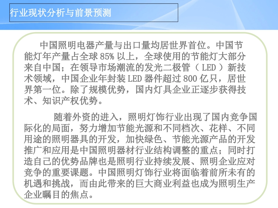 灯具市场调查报告_第3页