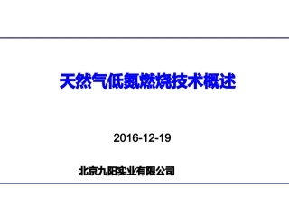 低氮燃烧技术介绍