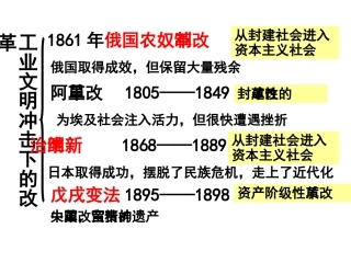 第12课-俄国农奴制改革