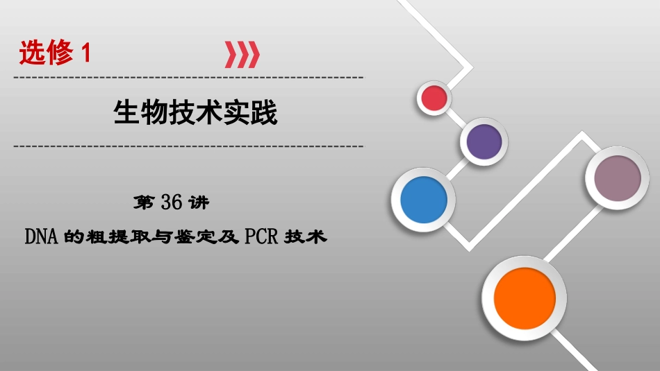第36讲PCR一轮复习_第1页