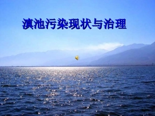 滇池污染现状和治理课件