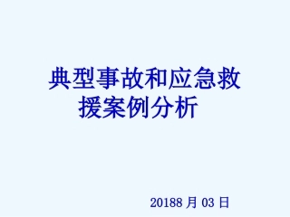 典型事故及应急救援案例分析