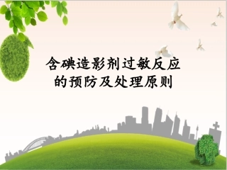 碘造影剂过敏反应的预防及处理原则