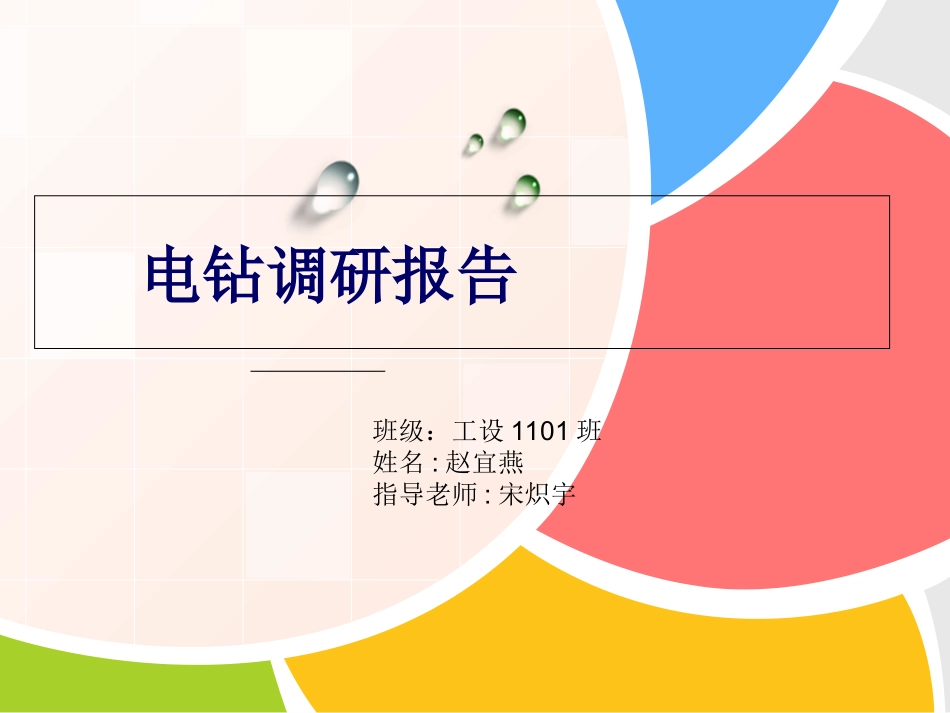 电钻调研报告_第1页