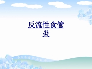 反流性食管炎优质课件