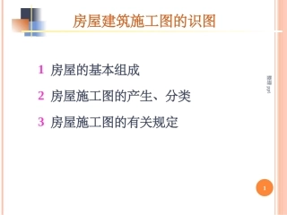 房屋建筑施工图的视图