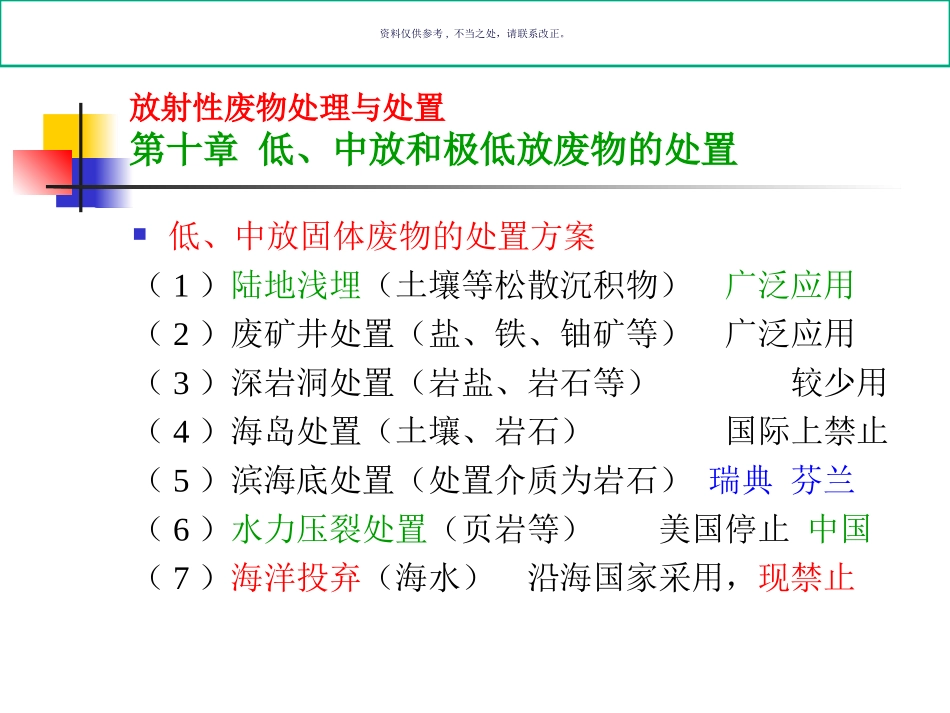 放射性废物的处置和处置_第3页