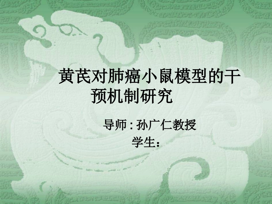 肺癌开题报告_第1页