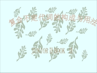 复合不定代词的构成与用法