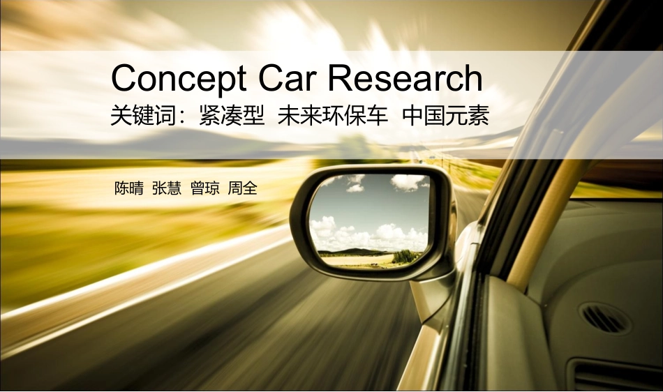 概念车调研报告_第1页