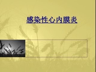 感染性心内膜炎优质课件