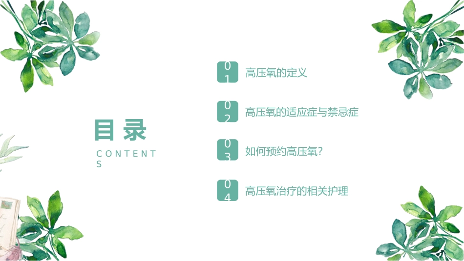 高压氧的治疗与护理_第2页