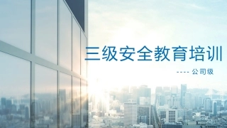 公司级安全教育
