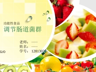 功能性食品肠道菌群