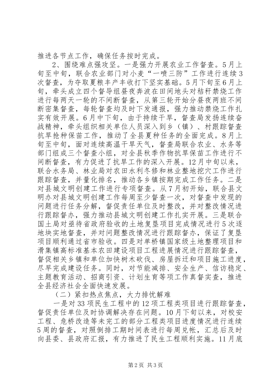 督查局年终工作总结_第2页