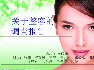关于整容的调查报告