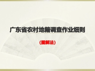 广东省农村地籍调查作业细则