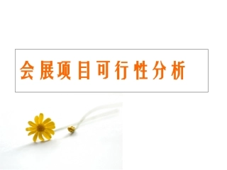 会展项目可行性分析