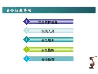 机器人安全须知