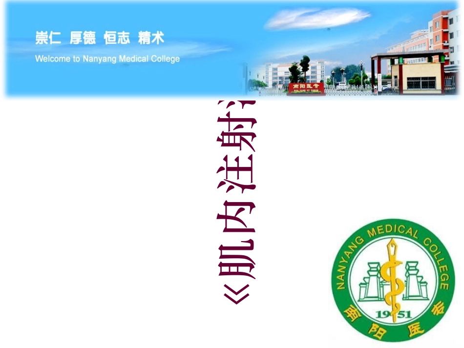 肌内注射法说课_第1页