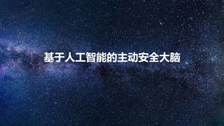 基于人工智能的主动安全大脑