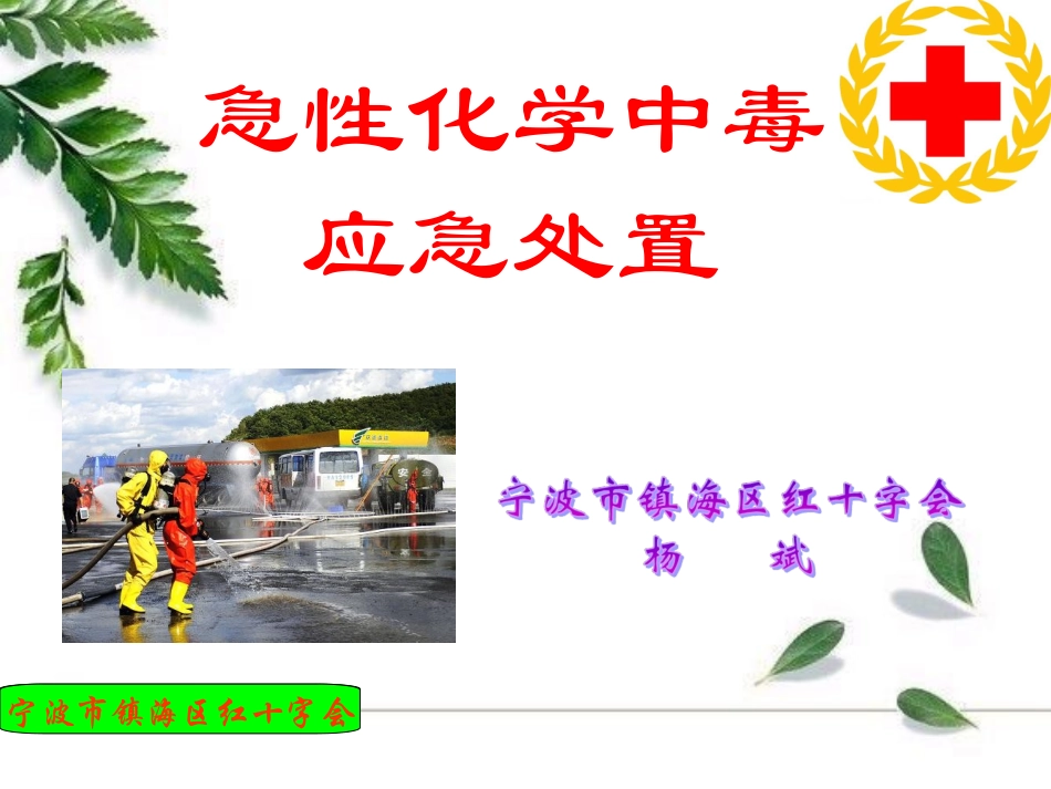 急性化学中毒现场急救应急处理_第1页