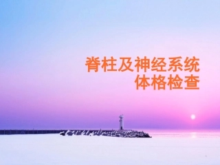 脊柱及四肢体格检查