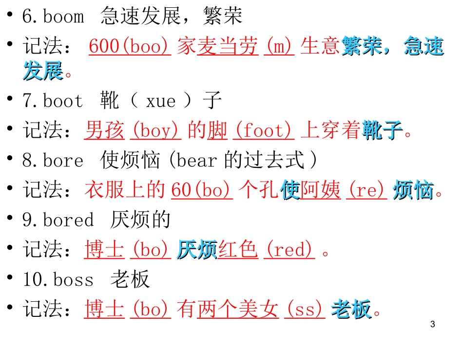 记忆大师教程DVD考试单词全记牢_第3页