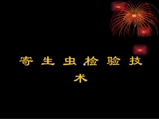 寄生虫检验线虫纲