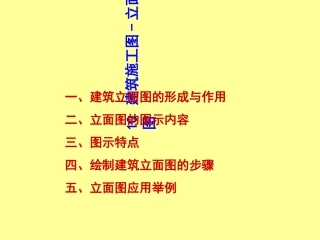 建筑施工图立面图很实用