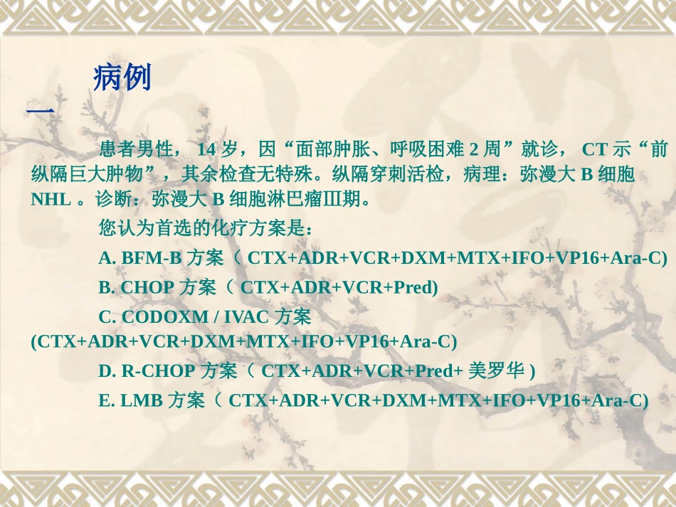 教学查房儿童非霍奇金淋巴_第2页