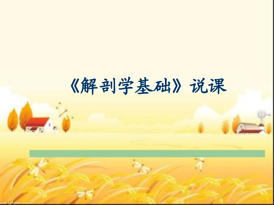 解剖学基础说课_第1页