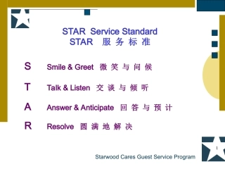 酒店服务标准培训资料