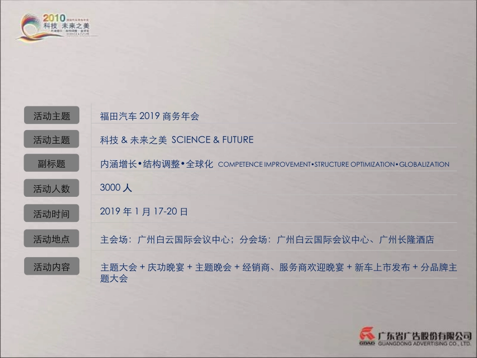 科技未来之美福田汽车商务年会策划方案_第3页