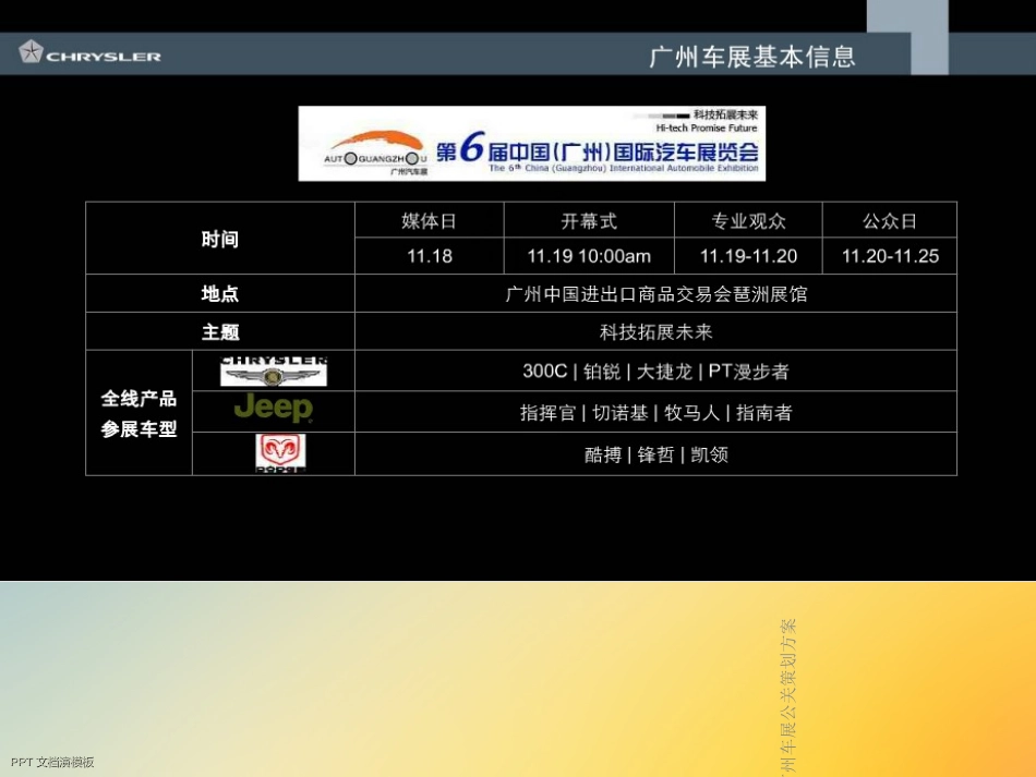 克莱斯勒汽车广州车展公关策划方案_第2页