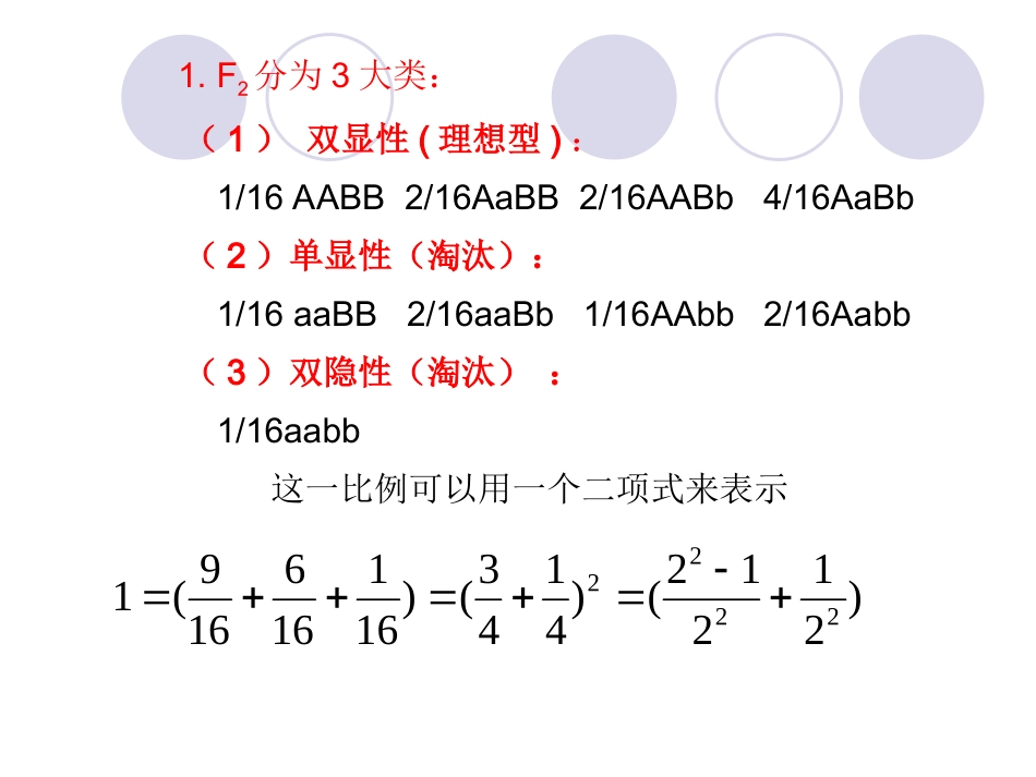 理想型横交固定概念具有优良性状的个体所谓理想_第3页
