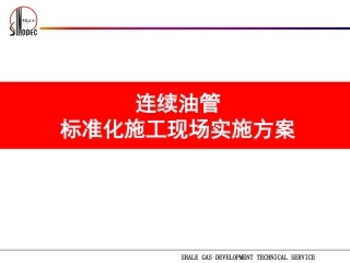连续油管施工现场标准化管理方案研究